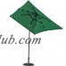 Sundale Outdoor Rectangular Solar Powered 24 LED Lighted Outdoor Patio Umbrella with Crank and Tilt, Aluminum, 10 by 6.5-Feet   